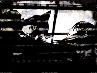 Black white two people looking - two person free wallpaper