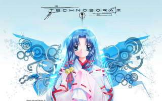 Blue haired woman white dress 2 - a white dress free wallpaper for desktop