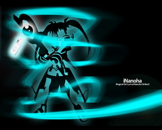 Cartoon light saber neon blue - a light saber free wallpaper