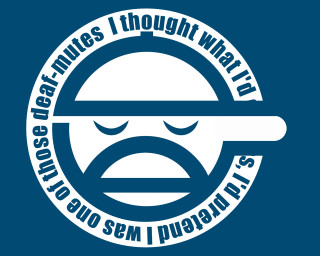 White circle blue background eamon - sticker free wallpaper for desktop