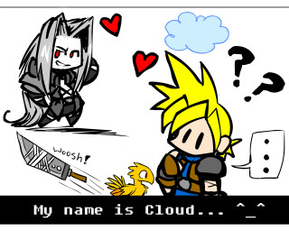 Cloud bird gun characters illustration - free gaming wallpaper