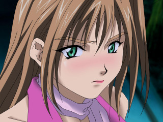 Anime girl long hair blue 10 - anime visual free wallpaper