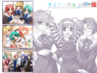 Anime girls window love remodernism - a group of anime girls free wallpaper