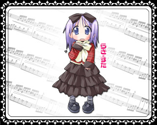 Purple haired girl red jacket - a red jacket free wallpaper for desktop