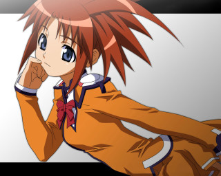 Eizan kikukawa red hair blue 2 - a anime character free wallpaper