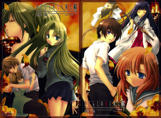 Anime girls fire demon baiōken - free anime wallpaper