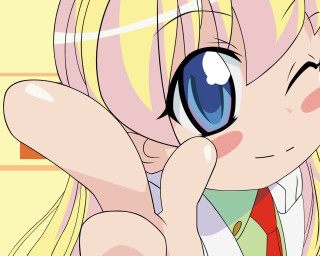 Cartoon girl blue eye blonde - a cartoon girl free wallpaper for desktop