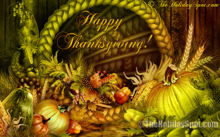 Thanksgiving pumpkins cornucopia folkart saturated - thanksgiving free wallpaper