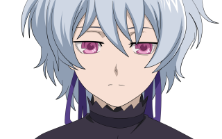 Blue hair pink eyes yandere - a black collar free wallpaper