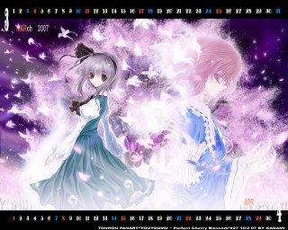 Anime stars butterflies kimono yuyuko - manga and anime 1 9 9 9 free wallpaper