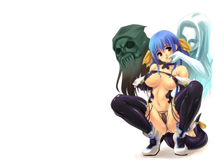 Demon gothic anime bluehair wings - a demon and a demon free wallpaper