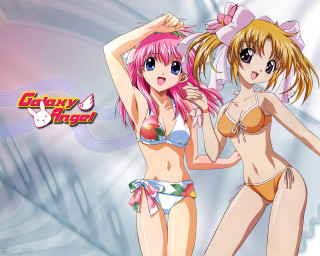 Anime girls bikinis wave sky - bikinis free wallpaper