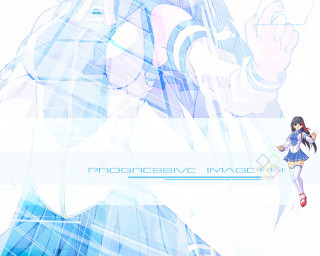 Anime girl blue background magic - a white background free wallpaper