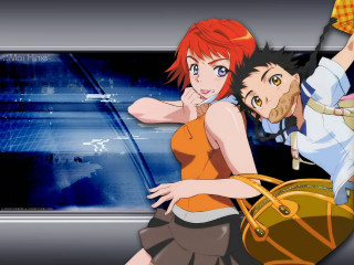 Man woman window blue sky 2 - a blue sky behind them free wallpaper for desktop