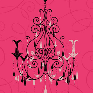 Pink chandelier black white designs - book cover free wallpaper for tablet