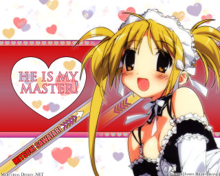 Anime girl blonde heart manga - he free wallpaper