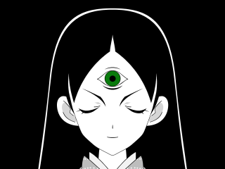 Alice prin green eyes surrealist - occult free wallpaper