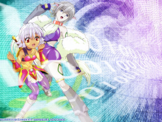 Anime characters blue purple background 2 - two anime character free wallpaper for desktop