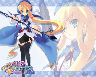 Anime girl sword blonde blue - a sword and a sword free wallpaper