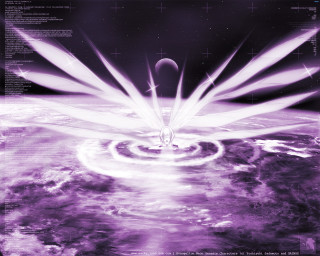 Purple bird planet spiral space - free space wallpaper for desktop
