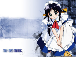 Anime girl red bow white - a yellow umbrella free wallpaper
