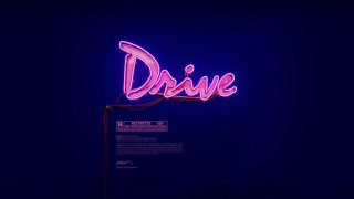 Neon drive dark room blue - free neon wallpaper
