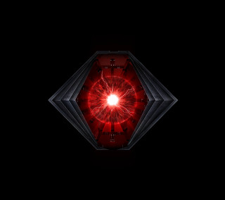 Red light black background diamond - center free wallpaper for tablet