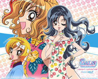 Anime girls floral pink roses - her nose free wallpaper