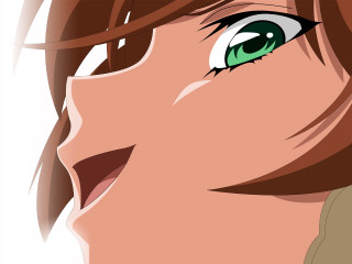 Green eyed woman smiling sky - a green eye free wallpaper