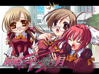 Anime girls building clock remodernism - official art free wallpaper for desktop