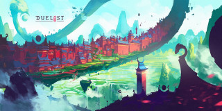 City river bridge painting duelist - a painting of a city free wallpaper for desktop