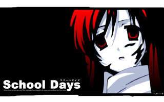 Red hair girl school days - nostalgic free wallpaper