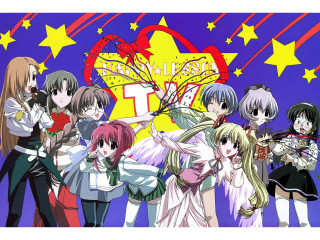 Star girls butterfly flag christmas - a butterfly free wallpaper for desktop