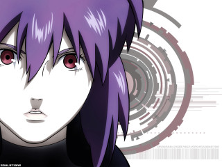 Purple hair red eyes futuristic - purple hair free wallpaper for desktop