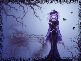 Purple dress woman bats gothic - a purple hat free wallpaper for desktop