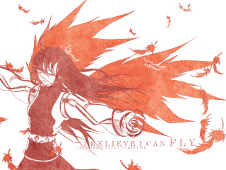 Girl red cape bird autumn - a red bird free wallpaper for desktop