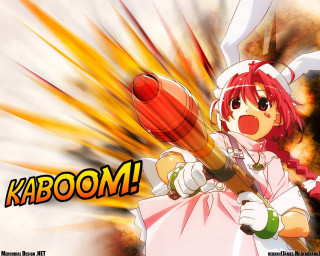 Girl baseballbat explosion anime nurse - a baseball bat free wallpaper