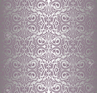Purple silver wallpaper floral design - art deco free wallpaper for tablet