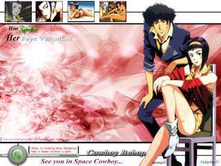 Anime couple red background star - a couple of anime characters free wallpaper for desktop