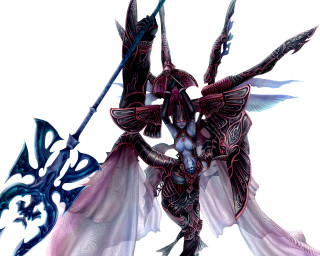 Demonic angelic warrior sword wings - a demonic looking creature free wallpaper for desktop