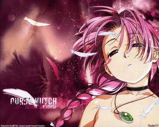 Pink hair green eye bird - yukito kishiro free wallpaper