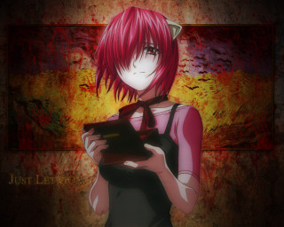 Pink haired girl blood injury - a tablet computer free wallpaper for desktop