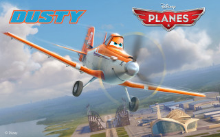 Cartoon airplane flying city disney - a cartoon airplane free wallpaper