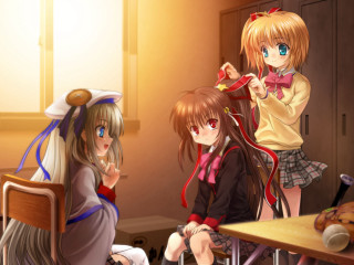Girls group classroom rayonism screenshot - free gaming wallpaper