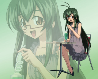 Girl wine table portrait green - a girl sitting free wallpaper