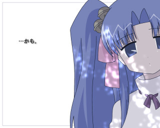 Anime girl blue hair bowtie - a blue collar free wallpaper for desktop