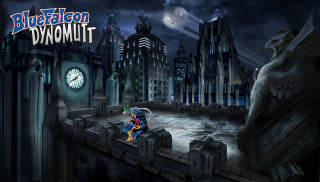 Cartoon man bridge clock city - comic cover art free wallpaper