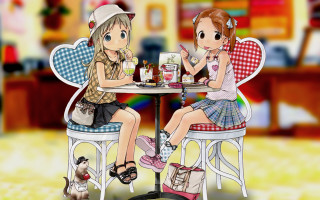 Girls dog tea bubbletea cafe - nearby free wallpaper