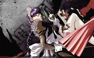 Woman dress man suit sword - ghost in the shell free wallpaper