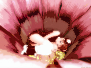 Flower woman magnifying glass anime - a magnifying glass free wallpaper